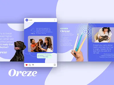 Ad Design for Oral Pet Brand ad cpg ig meta pet pet care