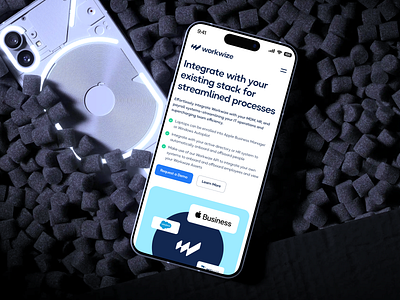 Workwize Responsive branding clean graphic design homepage ios marketing mobile mockup modern product remote responsive saas screens supply chain typography ui ux web website