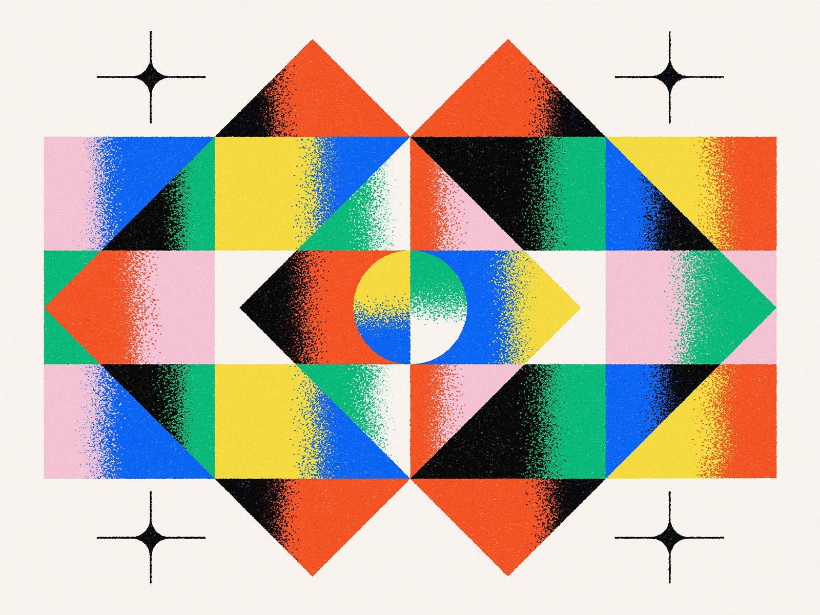 Shape Studies: 087 abstract bauhaus blue branding design geometric geometry gradient illustration minimal shapes texture vector