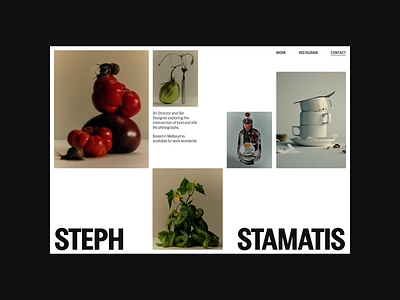 Concept Still-Life Photography Portfolio design herosection photograpy portfolio ui webdesign website