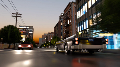 Even More Blender Practice 3d after effects animated animation blender buildings camera angles car city design driving motion noir road scene urban vehicle