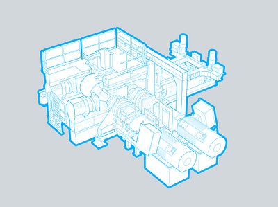 XMPRO Technical illustrations 3d illustration industry instructive isometric machine mining tech technical illustration vector