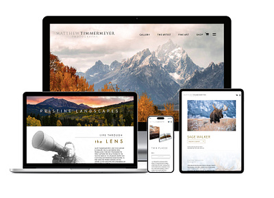 Matthew Timmermeyer Photography Website e commerce graphic design htmlcss responsive shopify store ui ux web design web development website website design