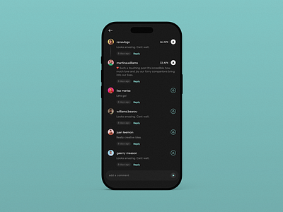 APPICS Comments app blockchain comments cryptocurrency mobile screen design social media ui design web3