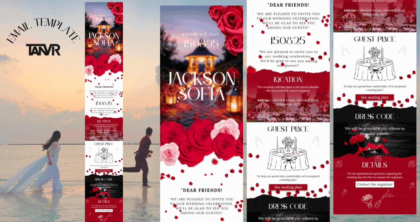 Email Template Design For Wedding Day branding email template design graphic design