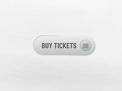 Frosted Chrome CTA — Buy Tickets Button UI button design calltoaction cta designsystem frostedglass metallicui ticketingui ui ux