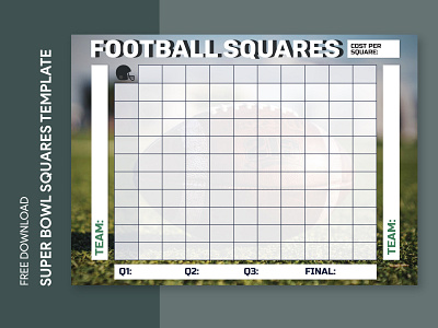 Super Bowl 58 Squares Free Google Docs Template bowl docs football google ms nfl playoff print printing squares super superbowl template templates word
