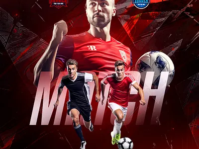 Photoshop Sports PSD Template For Football Promotion banner branding design football poster graphic design illustration instagram post design minimal photosh poster poster design poster template social media social media kit social media post design sports sports poster template photoshop trophy