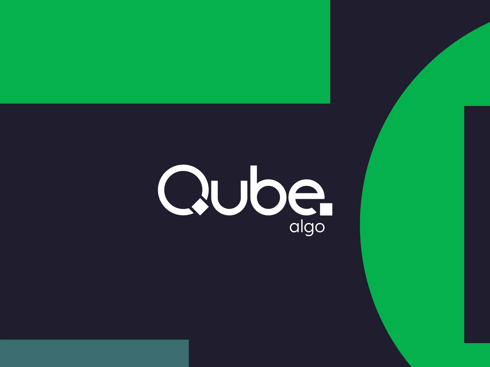 A Multifaceted Wordmark and for AI e-Trading Software, Qube