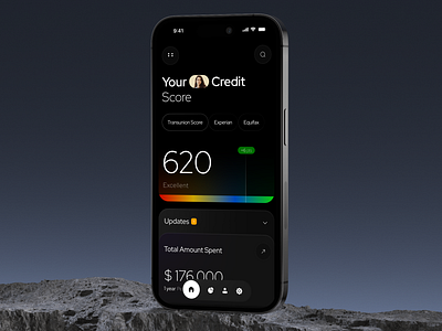 Upstart App - Credit Score ai app app design b2b business credit credit score dashboard design figma finance fintech mobile mobile app product design saas software ui ux ux design