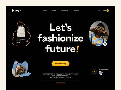 Hover Website design interface product service startup ui ux web website