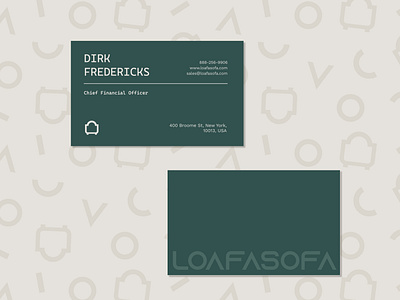 business cards loafasofa business card design business cards graphic design interior design logo design modern design sofa company visual identity