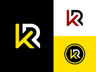 KR Logo branding design graphics icon identity illustration k kr kr logo kr monogram logo logo design logotype monogram r rk rk logo rk monogram typography vector art