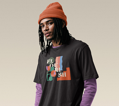Flourish Merch beanie branding brandlab bwdb bwdbinc community design flourish illustration merch mockup non profit nonprofit shirt style the brandlab