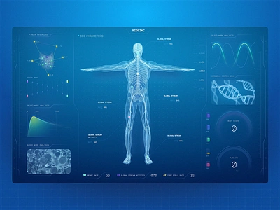 Transplantation // Dashboard blacklead blacklead studio blue color dashboard design heath hospital medicine organs product product design skeleton ui ux work