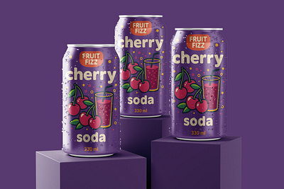 Vibrant Soda Can Label Design | Beverage Packaging aluminum can design beverage branding beverage label design bold packaging design carbonated beverage design colorful label design drink can mockup drink packaging concept energy drink packaging eye catching packaging fizzy drink packaging fmcg beverage design fruity soda branding fun product label modern soda label pop can label soda can label soda packaging design soft drink branding sparkling water label