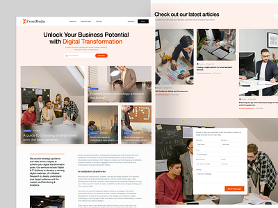 🎨 Frondesign Website Concept – Sleek & Professional Digital clean website corporate corporateweb creative agency dailyui digital strategy figma design homepage landing page modern web team showcase ui ui design uidesign ux design web design