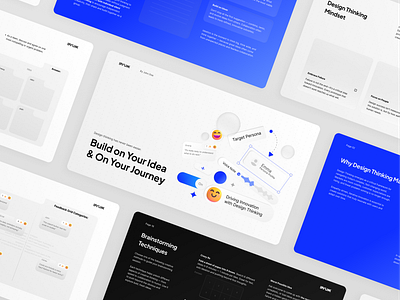 Workshop Kit: Design Thinking "Empathize to Deliver" design design sprint design thinking design thinking workshop empathy map graphic design human centered design innovation toolkit pitch deck pitch deck template presentation slide deck template user journey workshop kit