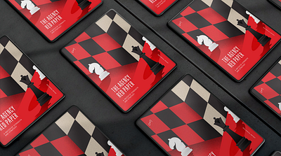 The Agency’s 2024 Red Paper annual report chess graphic design illustration print print design publication publication design red vector