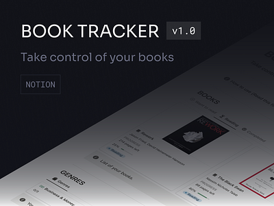 Book Tracker v1.0 123done book book tracker notion notion template template tracker