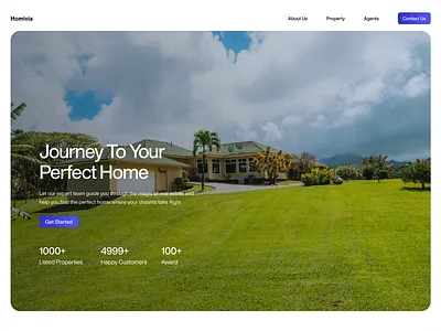 Homivia - Landing Page graphic design real estate typography ui ux design
