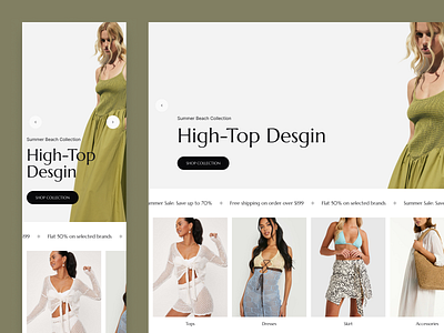 Beach Wear Boutique - Template beach wear beach wear boutique ecommerce web template women fashion