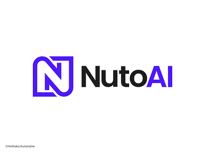 Nuto AI - Nutrition App Logo Design app app icon app logo brand branding branding identity chinthaka gunaratne design fitness graphic design icon identity letter logo letter n logo logo designer logo mark logos mark monogram nutrition app