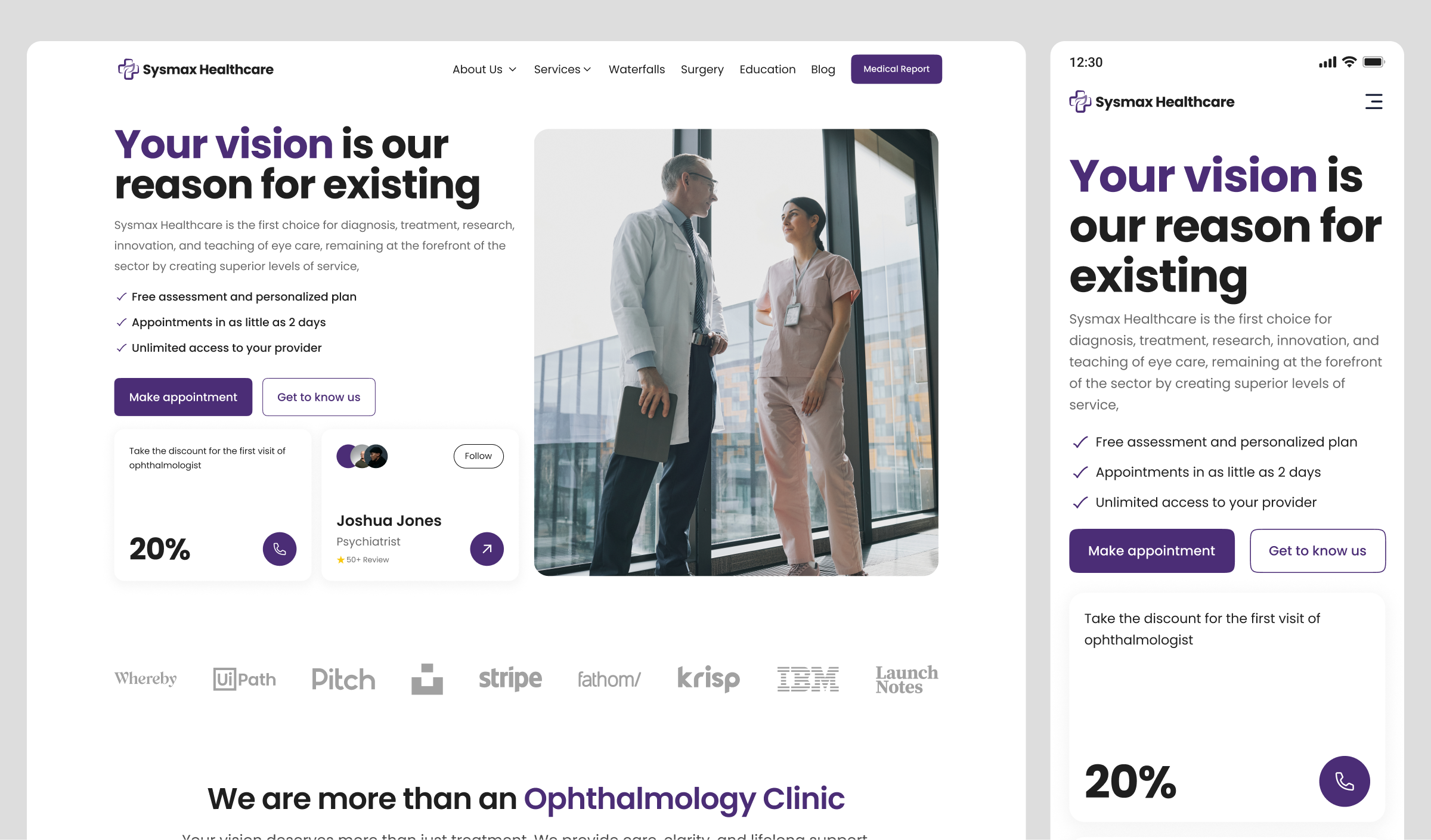 Example of Figma Landing Page Design