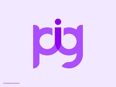 pig Monogram Logo Concept brand brand identity branding branding designer chinthaka gunaratne design graphic design icon identity letter logo lettering logo lettermark logo logo design logo designer logo mark mark monogram pig symbol