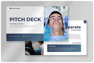 Canine Dental Clinic Pitch Deck template