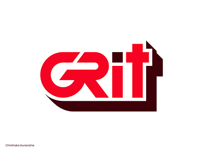 Grit - Wordmark Logo Design brand identity branding chinthaka gunaratne design graphic design icon identity letter logo lettering logo lettermark logo logo design logo designer logo mark logotype monogram word mark wordmark wordmark design wordmark logo