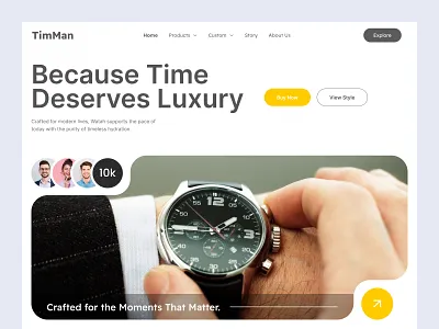 Luxury hand watch website ui design figma designer figma ui designer figma web uiux figma website designer figma website ui figma website uiux landing page landing page design landing page uiux landingpage modern website ui ux watch web ui watch website web ui website ui design website uiux design