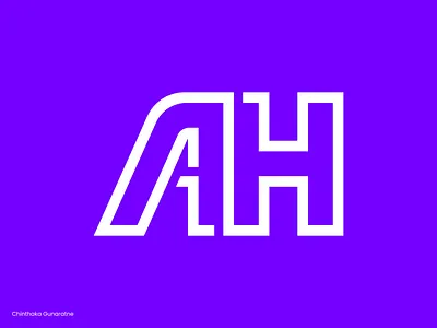 AH Monogram Logo ah brand identity branding chinthaka gunaratne design graphic design icon letter logo logo logo design logo designer logo mark logos mark modern logo monogram monogram creation monogram logo monogram logo design symbol