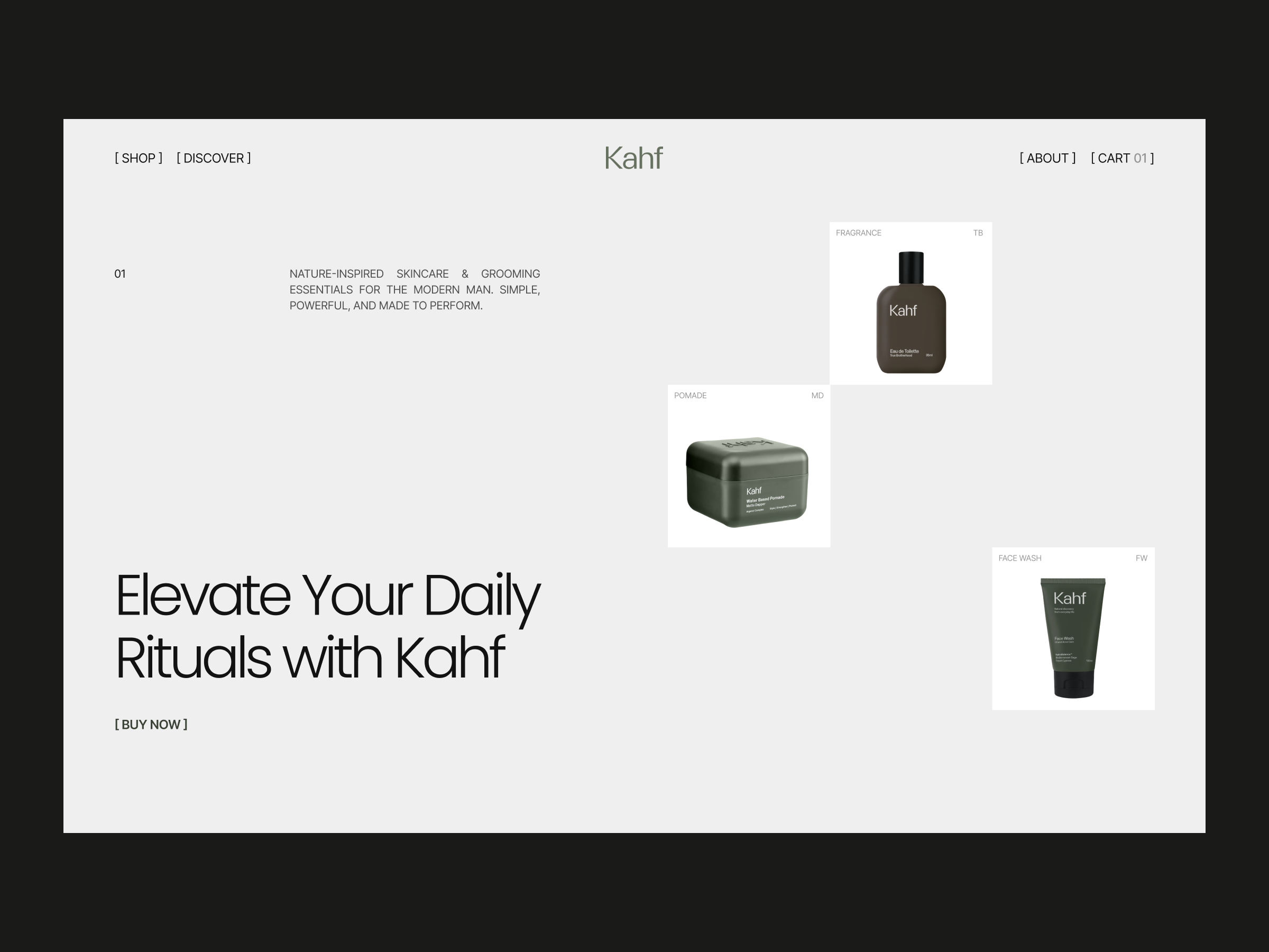 Kahf — Website Redesign branding cosmetics e commerce face wash graphic design kahf man sunscreen minimal product shopify ui uiux website website design