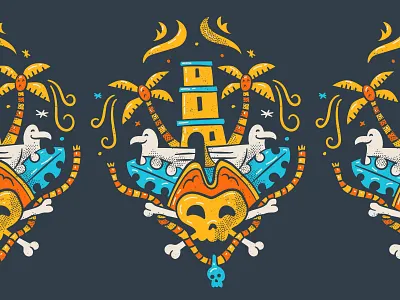Illustration illustration nickelodeon pirate santiago of the seas skull