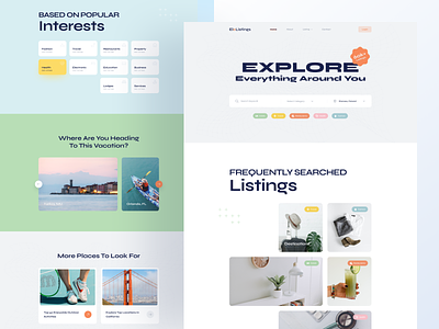 EleListings - Yellowbook/Directory Website Template agency website booking category directory directory website domin healt hosting hotel hotel listing landingpage listing listing website product restaurant listing restaurent travel ui ux yellowbook