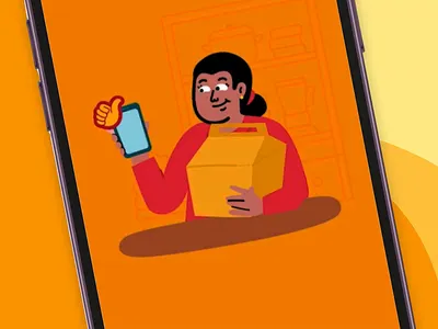 GoFood Hemat animated illustration animation food food app food delivery gofood gojek motion graphics