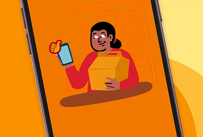 GoFood Hemat animated illustration animation food food app food delivery gofood gojek motion graphics