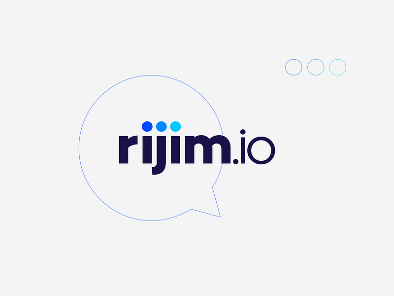 Logo design for rijim.io brand branding design graphic design logo logotype marketing teacode