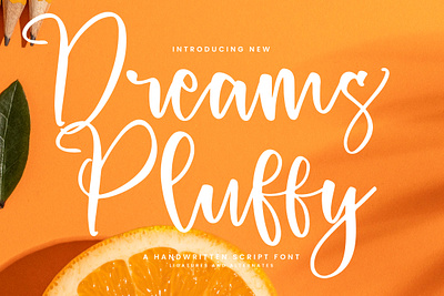 Dreams Pluffy A Handwritten Script style