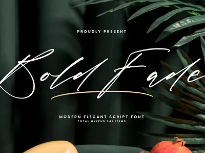 Bold Fade - Modern Elegant Script Font style