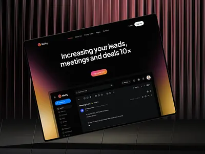 Mailfy - SaaS Website UI Design cold email email marketing landing page productdesign saas ui website
