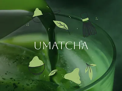 UMATCHA Branding branding design graphic design logo matcha matcha brand matcha branding vector