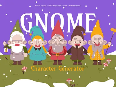 Hand Drawn Gnome Character Generator character generator graphicook outdoor