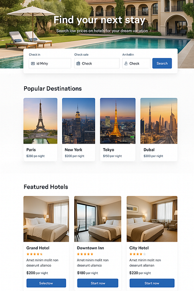 Hotel booking website design daily daily design design graphic design hotel booking website new new website trending ui ui design uiux uiux design ux ux design viral design website website design