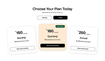 Pricing page design project! app design graphic design ui ux