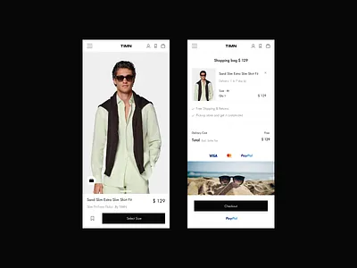 Ecommerce minimal - Product Page add to cart clean clothing design e commerce mens clothing minimal minimalism minimalistic mobile design product page shop shopify shopping page ui ux web shop