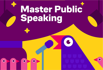 Master Public Speaking illustration digital illustration flat style graphic design illustration vector illustration