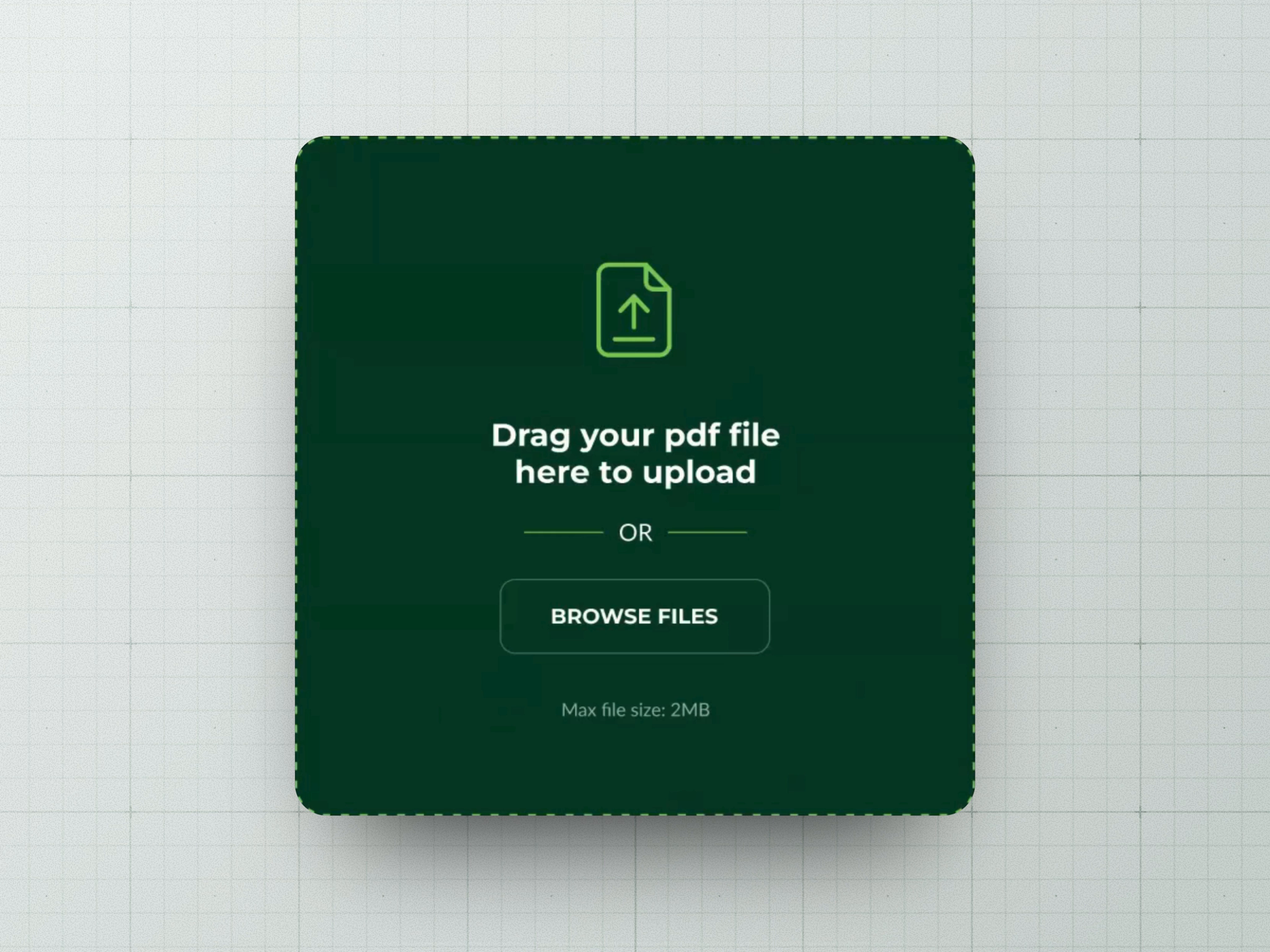 File Upload Widget for an AI Product by Swayam Goswami on Dribbble