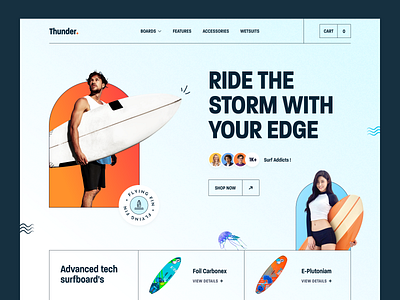 Surfing Accessories Website adventure beach ecommerce landing page landingpage ocean sea sports surf board surfing surfing accessory website surfing board surfing club surfing event surfing school water sports web design webdesign website design website designer